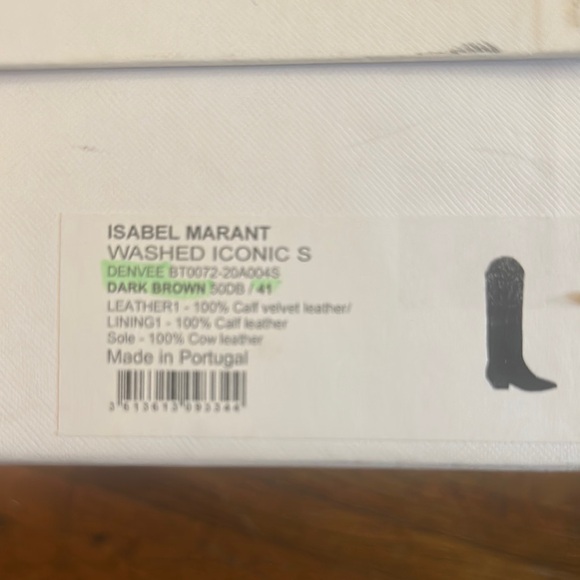 Isabel Marant Dark Brown Leather Boots - Picture 1 of 5